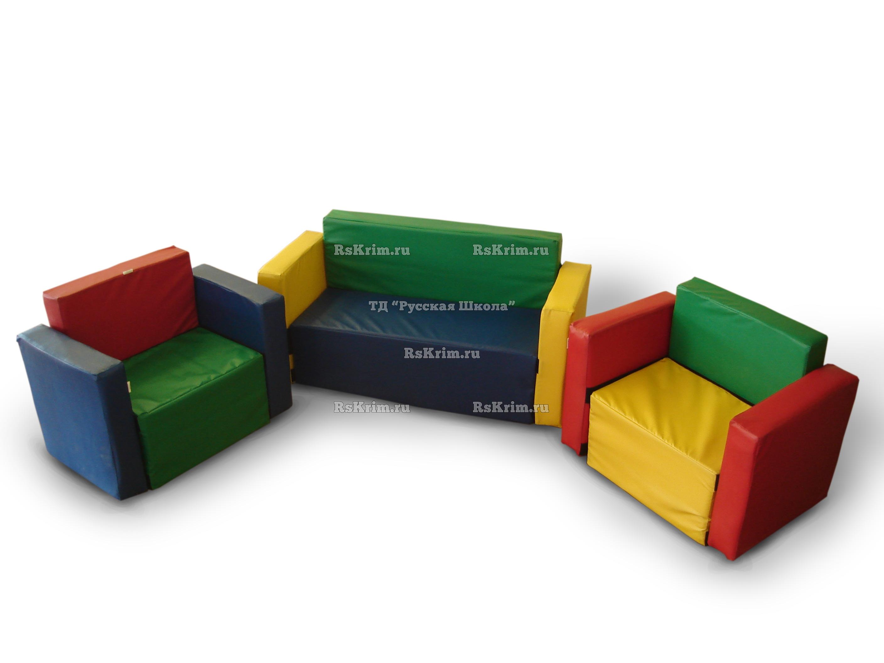 Мягкая модульная мебель для детей