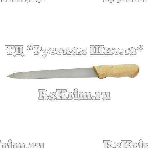 Нож для мяса 260/390 мм "Гастрономические" дерев. ручка, упак. 10 шт., арт. С-182/С-182б